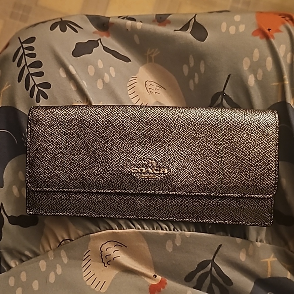 Coach Real Pebble Leather Wallet